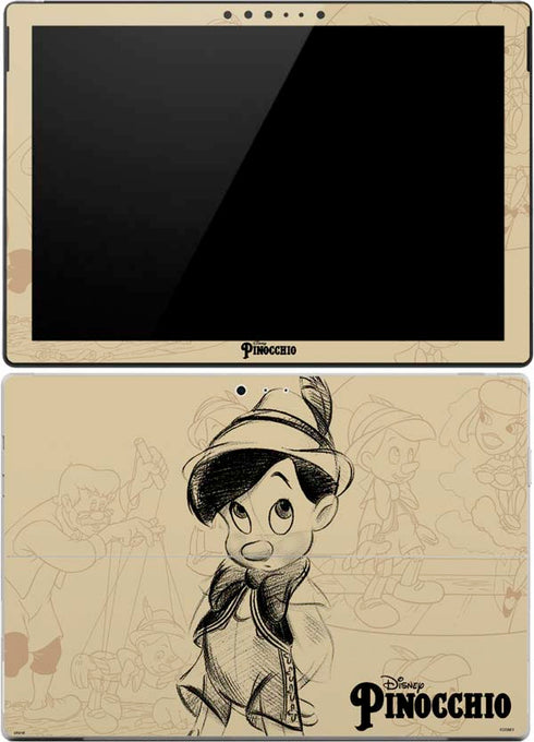 Disney Pinocchio Sketches Portrait Surface Pro (2017) Skin